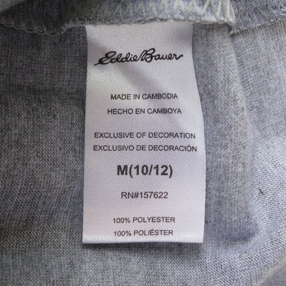 3 for $10 Boys 10/12 Medium Eddie Bauer Boys Shirt Stay Wild Roam Free - Picture 4 of 6